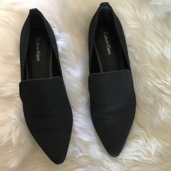 Calvin Klein Shoes - Calvin Klein Flats Blue/Gray Fabric sz 7